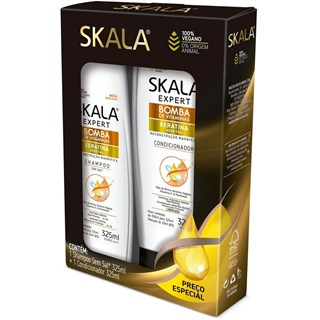Kit Skala Bomba De Keratina Shampoo + Condicionador 325ml