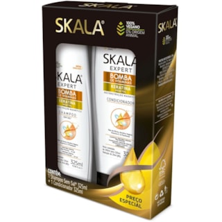 Kit Skala Bomba De Keratina Shampoo + Condicionador 325ml