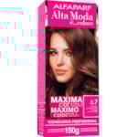 Kit Tintura Alta Moda 6.7 Castanho Luminoso Claro