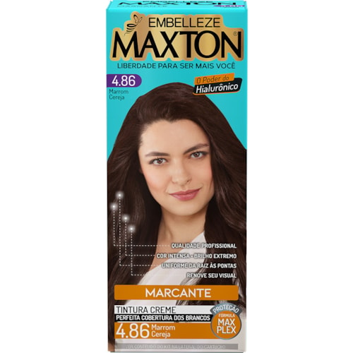 Kit Tintura Maxton Marrom Cereja 4.86