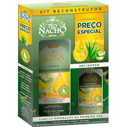 Kit Tío Nacho Reconstrutor Shampoo 415ml + Condicionador 200ml