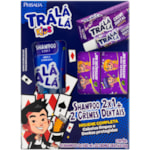 Kit Trá Lá Lá Kids Menino Shampoo 2 em 1 480ml + 2 Cremes Dentais 50g