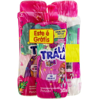 Kit Trá Lá Lá Shampoo+Condicionador+Álcool Gel HidraKids 480ml