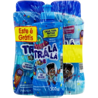 Kit Trá Lá Lá Shampoo+Condicionador+Álcool Gel NutriKids 480ml