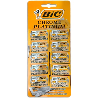 Lâmina de Barbear Bic Platinum 5 Lâminas 10Un