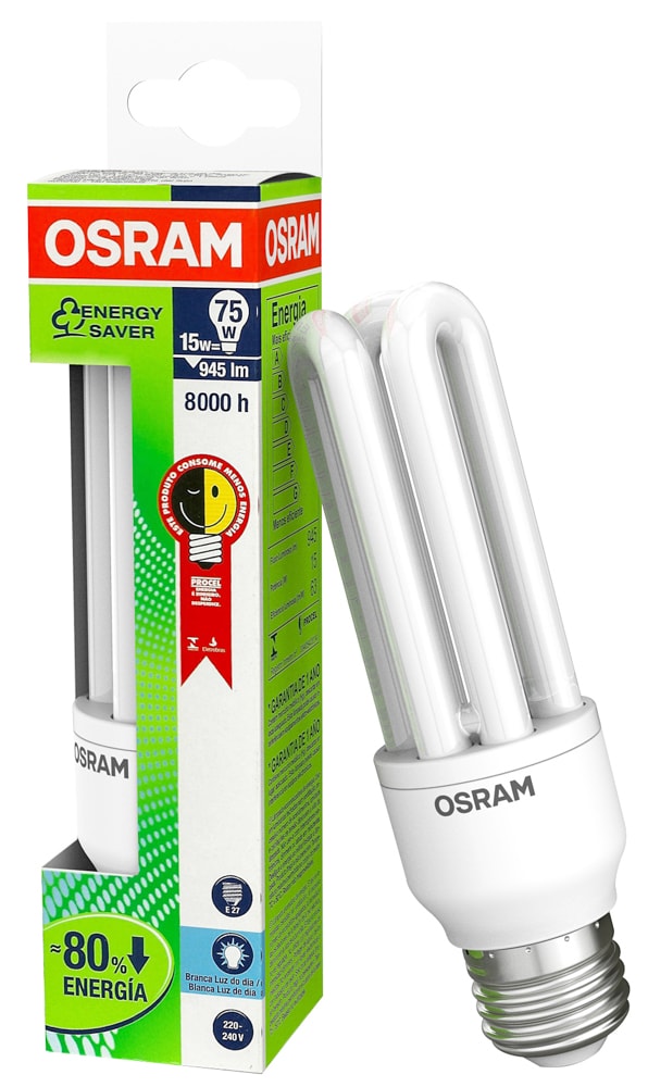 Lâmpada Eletrônica Osram Duluxstar Branca 15W 220V - Destro