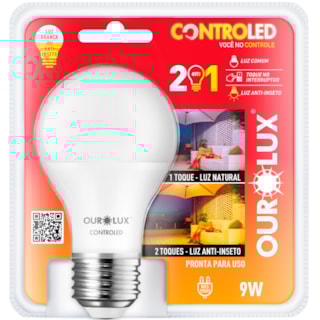 Lâmpada Ourolux Controled Anti Inseto 2T 9W