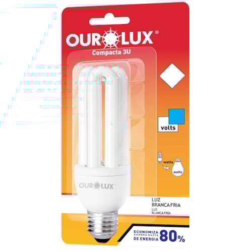 Lâmpada Ourolux Eletrônica 3U 15W 220V
