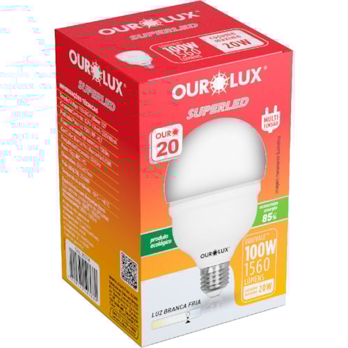 Lâmpada Ourolux Superled Alta Potência 20T
