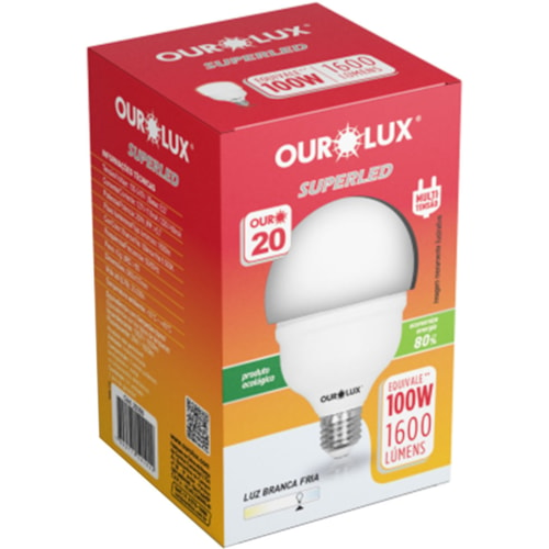 Lâmpada Ourolux Superled Ouro 20T 6500K