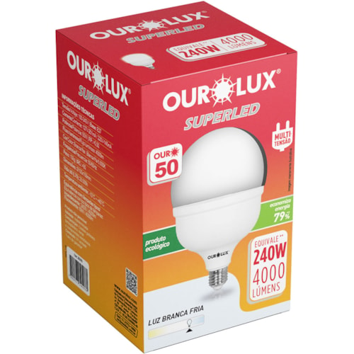 Lâmpada Ourolux Superled Ouro 50T 6500K