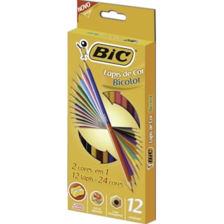 Lápis de Cor Bicolor Bic 24 Cores