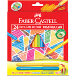 Lápis de Cor Faber-Castell Eco Triangular 24 cores