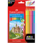 Lápis de Cor Faber-Castell Ecolápis 12 Cores + 6 Neon