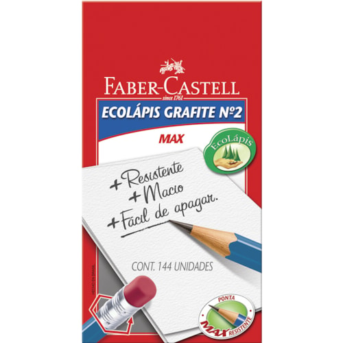 Lápis Faber-Castell Grafite Eco Sextavado N.2