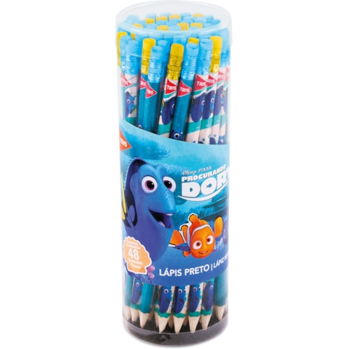 Lápis Grafite com Borracha Tris Procurando Dory