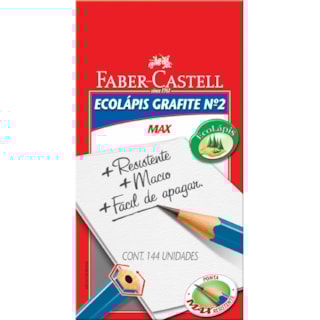 Lápis Grafite Faber-Castell Ecológico N°2 144 Unidades