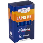 Lápis Preto BRW Madeira Sextavado 144Un