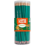 Lápis Preto Leo e Leo Verde HB Com Borracha 72Un