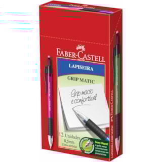 Lapiseira Grip Matic Translúcida da Faber-Castell 0,5mm