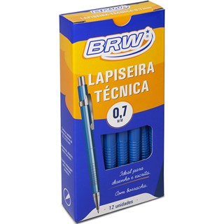 Lapiseira Técnica BRW Azul 0.7mm 12Un