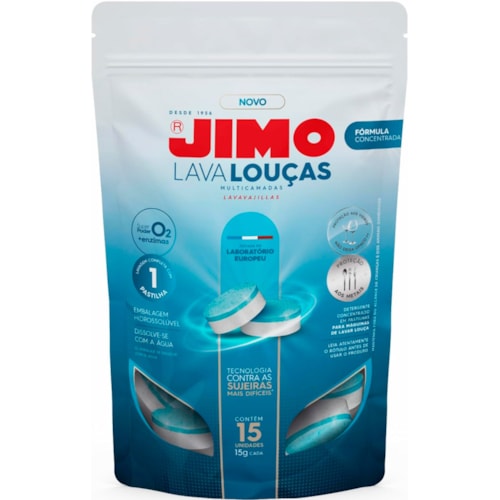 Lava Louças Jimo Multicamadas Pastilhas Pouch 15Un