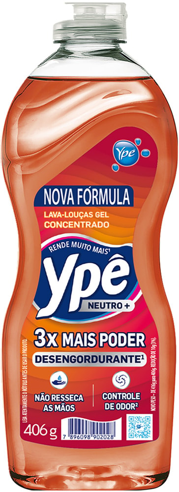 Lava Louças Ypê Concentrado Gel Neo Sense 416g - Destro