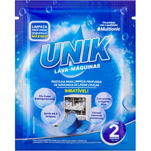 Lava Máquinas Unik Pastilhas 2Un 10g