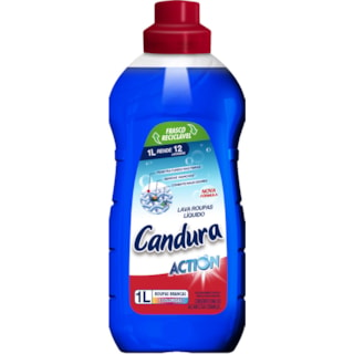 Lava Roupas Candura Action Frasco Reciclável 1L