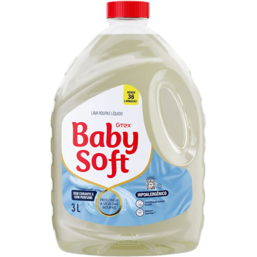 Lava Roupas Líquido Baby Soft Soft Max 3L