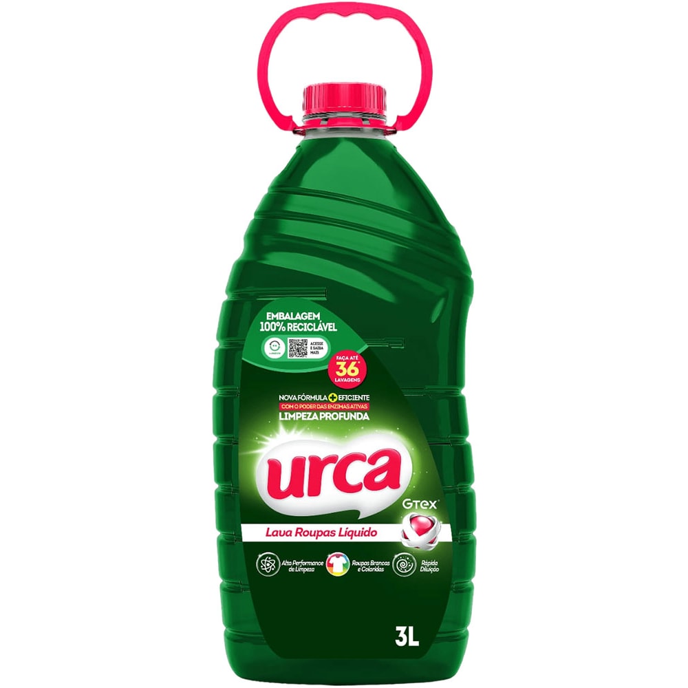 Lava Roupas Líquido Urca Verde 3L - Destro