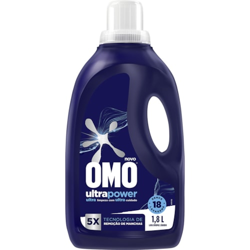 Lava Roupas Omo Líquido Ultra Power 1,8L