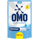Lava Roupas Omo Puro Cuidado Líquido Refil 900ml