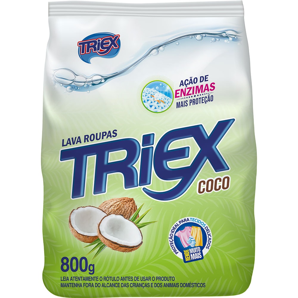 Lava Roupas Triex Coco Concentrado 800g - Destro
