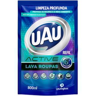 Lava Roupas UAU Active Refil 800ml