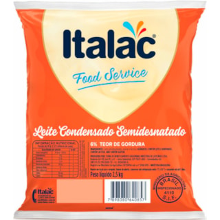 Leite Condensado Italac Bag Com 2,5Kg