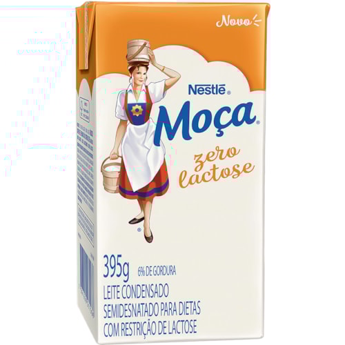 Leite Condensado Moça Semidesnatado Zero Lactose 395g