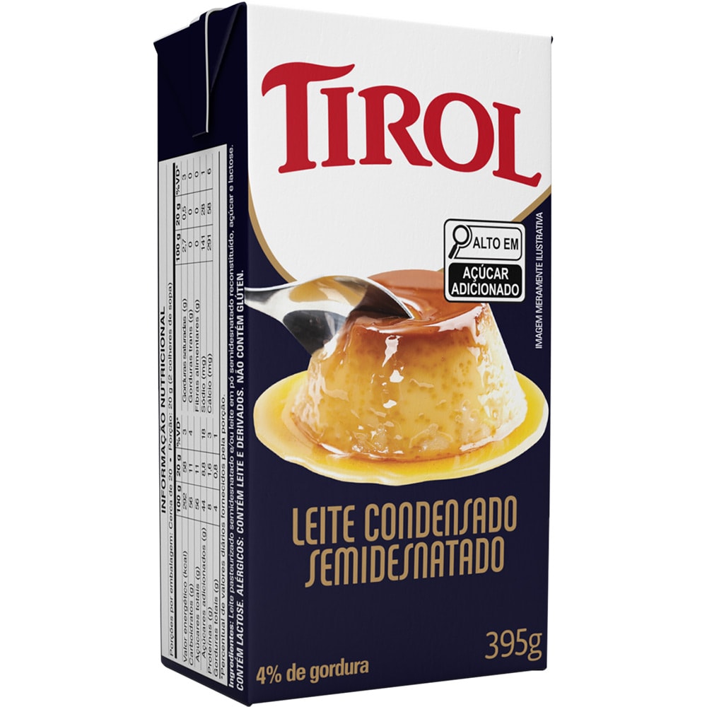 Leite Condensado Tirol Semidesnatado 395g - Destro