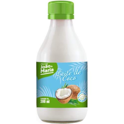 Leite de Coco Chácara João e Maria vidro 200ml