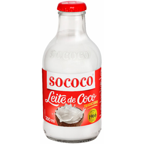 Leite de Coco Sococo Vidro 200ml