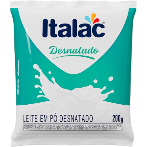 Leite em Pó Italac Desnatado 200g