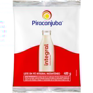 Leite em Pó Piracanjuba Integral Instantâneo 400g