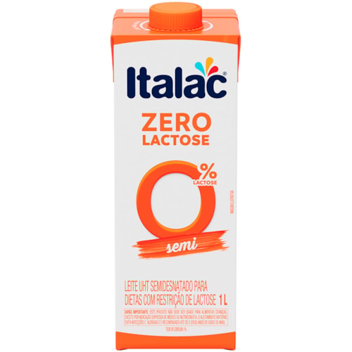 Leite Italac Semidesnatado Zero Lactose 1L
