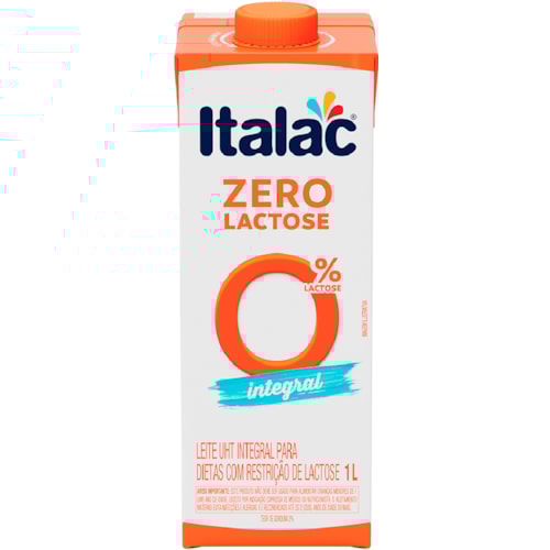 Leite UHT Italac Zero Lactose Integral 1L