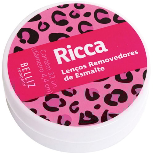 Lenço Removedor de Esmalte Ricca 3702 32 Unidades