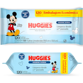 Lenço Umedecido Huggies Tripla Proteção 120Un