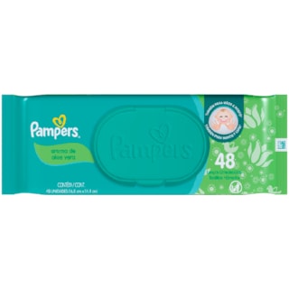 Lenço Umedecido Pampers Aloe Vera 48Un