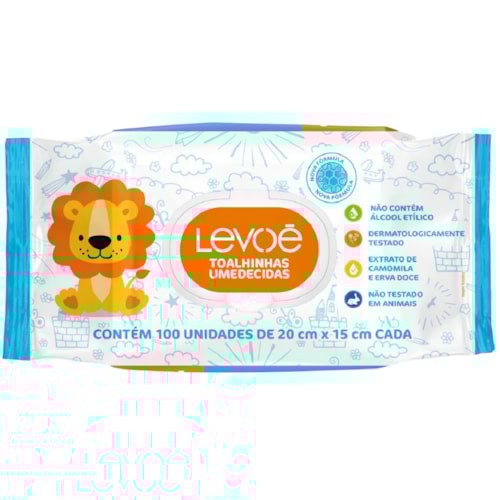 Lenços Umedecidos Levoé 100Un