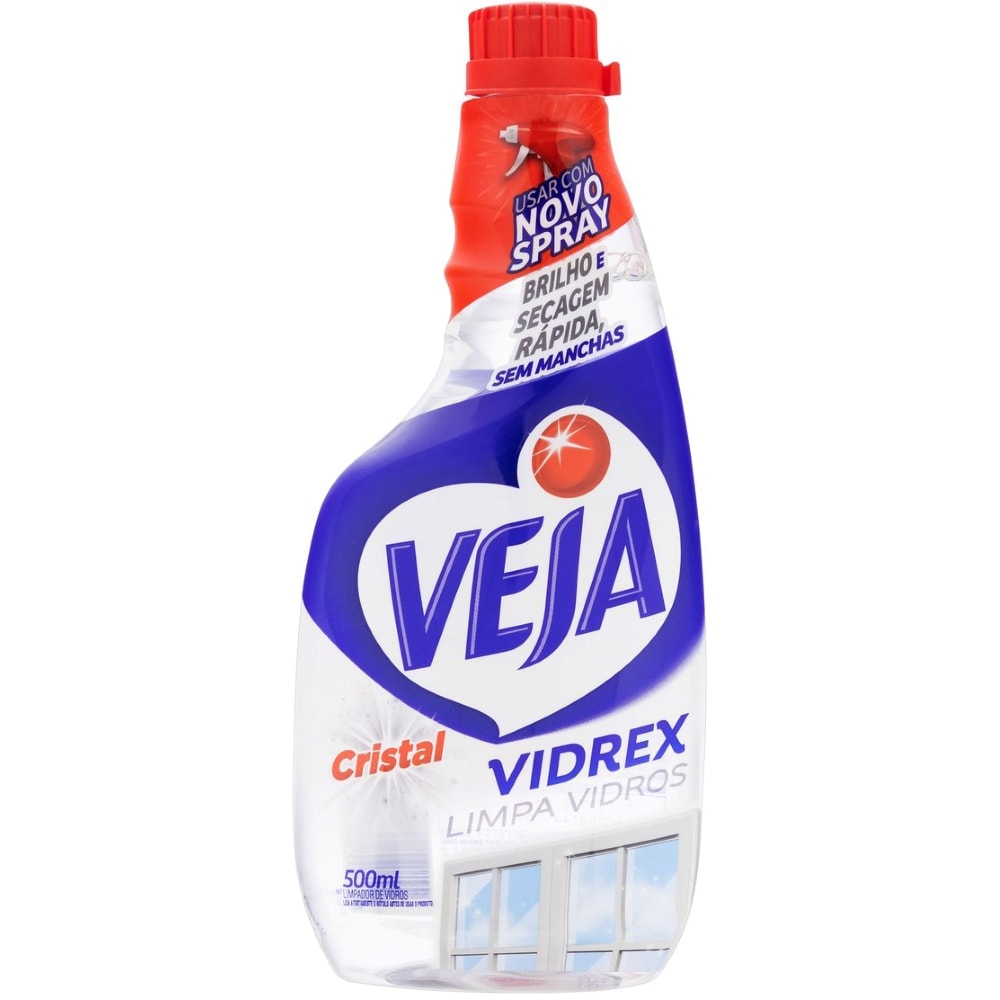 Limpa Vidros Vidrex Cristal Refil 500ml - Destro