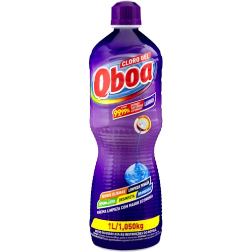 Limpador Cloro Gel Qboa Lavanda 1L